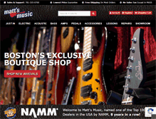 Tablet Screenshot of mattsmusic.com